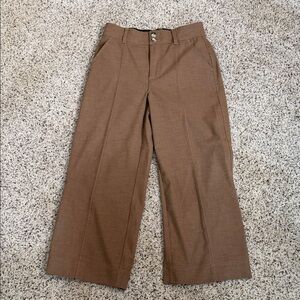 Democracy cropped wide leg trousers.  Brand new without tags. 0 petite
